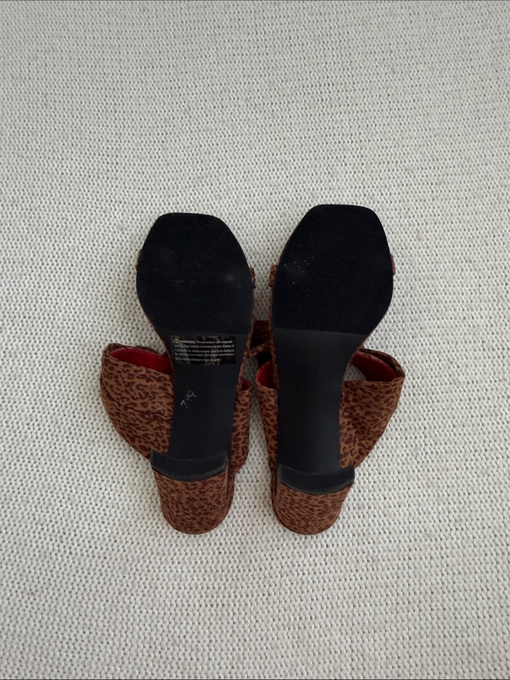 New York and Company Gerri Heels Animal Print Size 6.5 - Picture 6 of 8